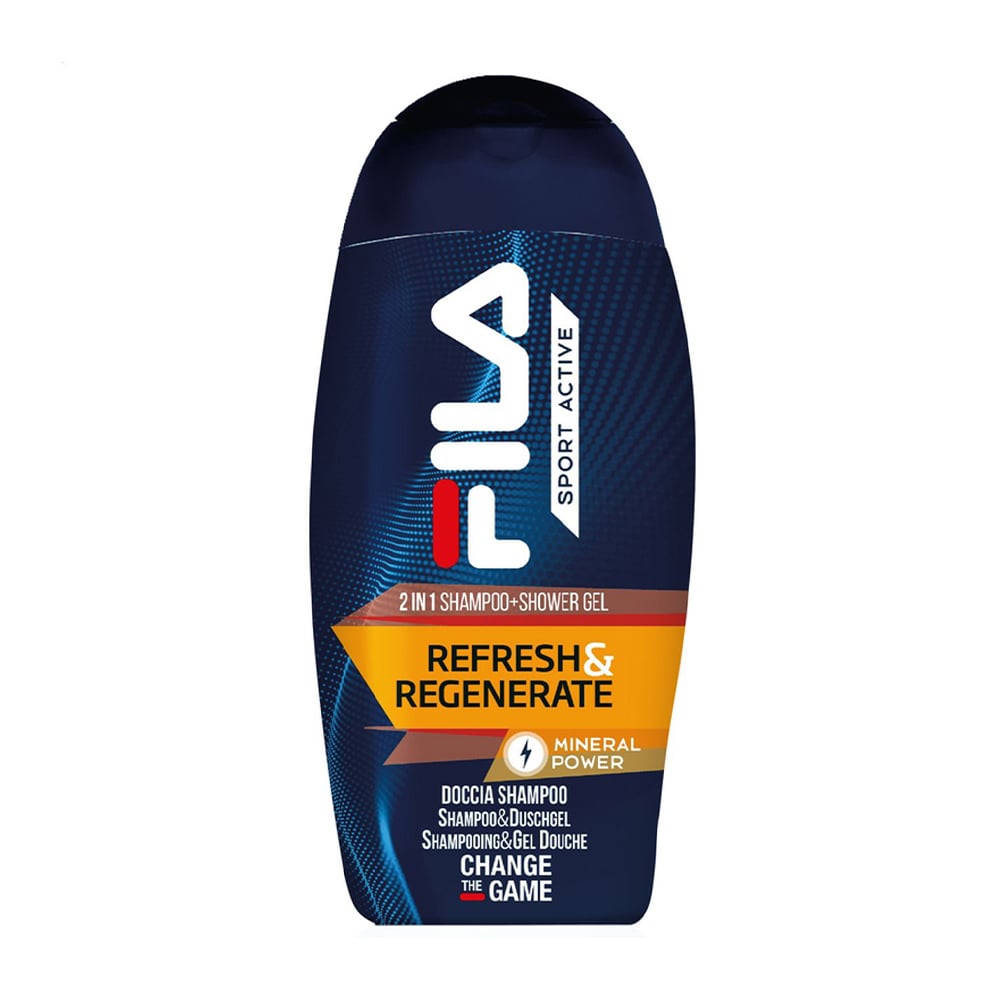 Парфумований шампунь-гель для душу Fila Sport Active Refresh &amp; Regenerate унісекс, 250 мл
