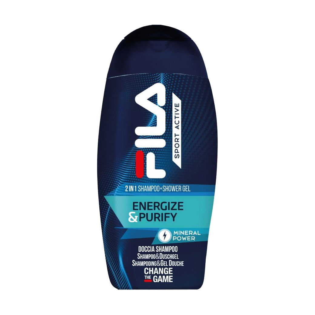 Парфумований шампунь-гель для душу Fila Sport Active Energize &amp; Purify унісекс, 250 мл