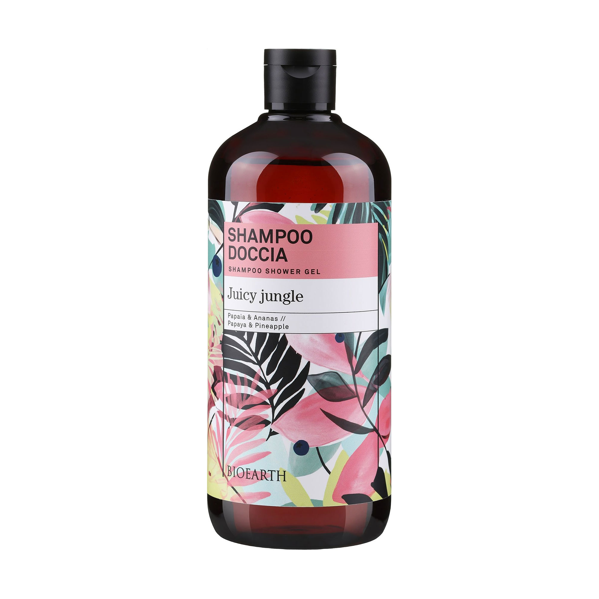 Шампунь-гель для душу Bioearth Juicy Jungle Shampoo Shower Gel Соковиті джунглі, 500 мл