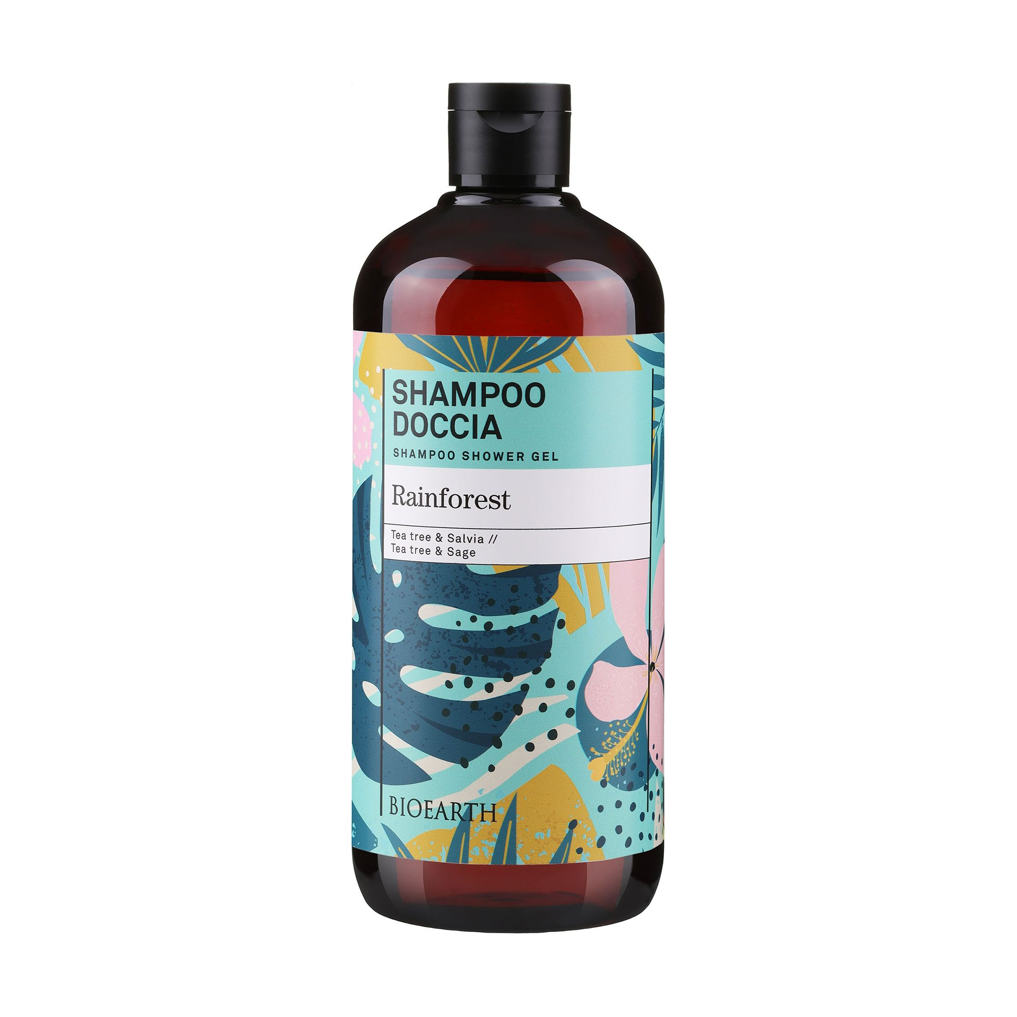 Шампунь-гель для душу Bioearth Rainforest Shampoo Shower Gel Тропічний дощ, 500 мл